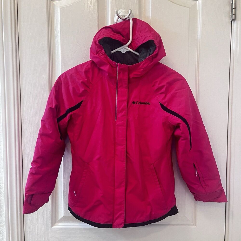 Columbia Omni-Heat Insulated Jacket Hooded Full Zip Omni-Tech Girls Size Small 8